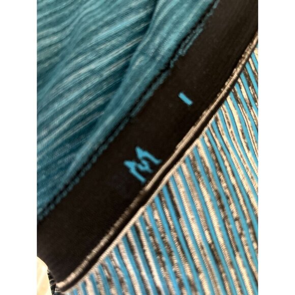 Lululemon Mens Blue Striped Short Sleeve Athletic T-Shirt Size M - Picture 3 of 9